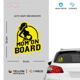 Soft-Tone Mom on Board Sticker for Families